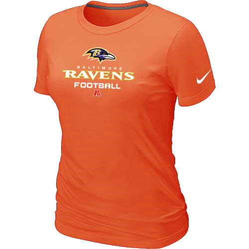 Nike Baltimore Ravens Women's Critical Victory NFL T-Shirt - Orange